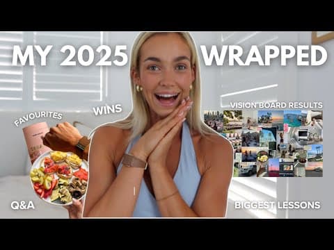 My 2025 Wrapped ✨ | Vision Board Results, Favourites, Wins, Lessons + Fiancé Q&a
