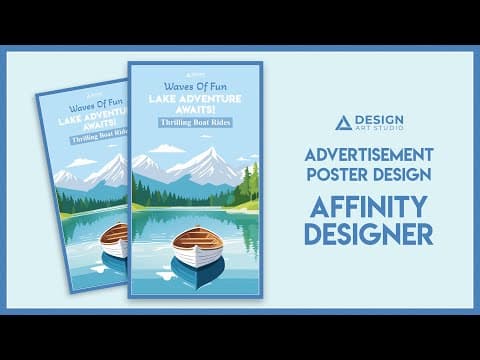 Boat Ride Advertisement Poster Design In Affinity Designer