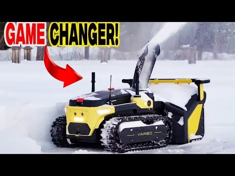 Check Out The Yarbo Robotic Snow Blower!  Snow Removal Just Got A Whole Lot Easier!