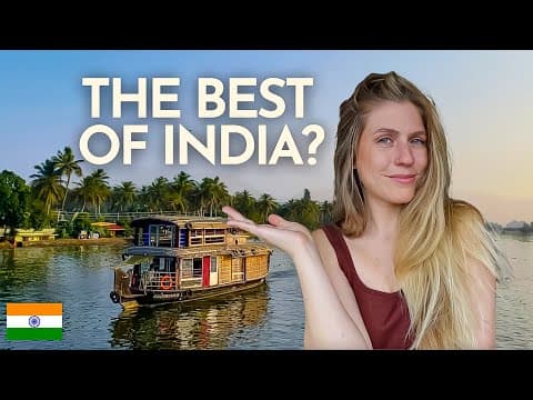 We Slept On A Houseboat In India 🇮🇳 (kerala Backwaters)