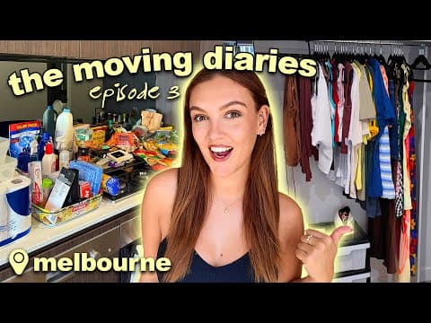 Move Into Our Flat With Us! Unpacking & The Huge Food Shop 🇦🇺