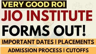 Jio Institute Forms Out: Amazing Placements, Important Dates, Profile Based Admission, 1 Year Course