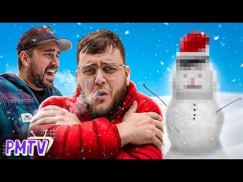 Zac Tries To Impress Big Cat & Pft By Building His Very First Snowman
