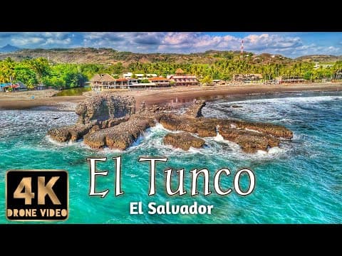 Playa El Tunco, El Salvador 4k Hdr Drone