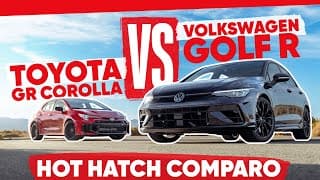 Hot Hatch Comparo! 2025 Toyota Gr Corolla Vs 2025 Volkswagen Golf R