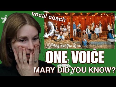 Vocal Coach Reacts To One Voice Children’s Choir “ Mary Did You Know?” Fa-la-la-adays Day 6