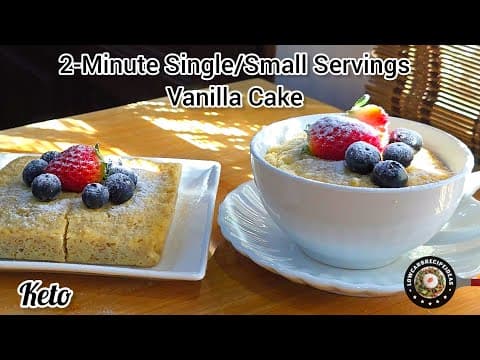 2-minute Single/small Servings Vanilla Cake | Soft, Moist & Flavorful | Super Easy