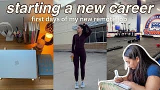 Starting Over At 27 💫👩🏽‍💻🎞️☕️ First Week Of My New Job In A New Career & Reflecting
