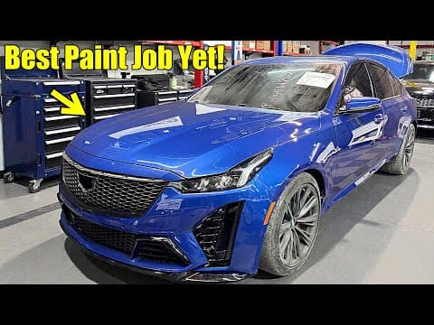 We Painted The Cadillac Ct5 Blackwing It Looks Incredible!!