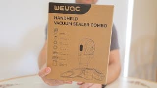 Wevac Electric Handheld Vacuum Sealer Kit Unboxing