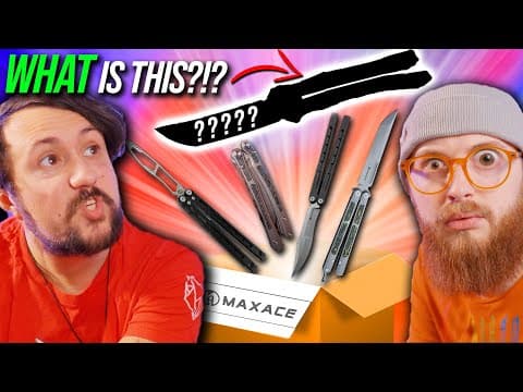 The Most Baffling Butterfly Knife We've Ever Unboxed. - Maxace Balisong Unboxing