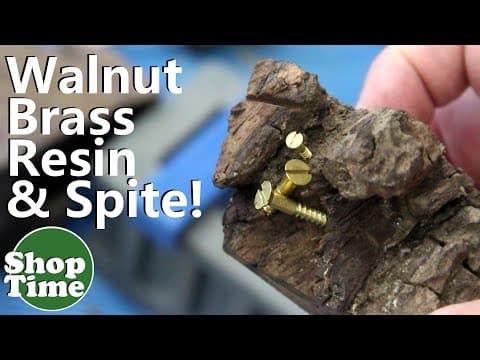 Walnut & Brass: Epoxy Resin Art For The Fisher Shop