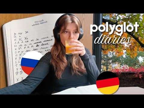 Polyglot Diaries 🌟 Learning The Russian Alphabet + German C1 Exam Prep
