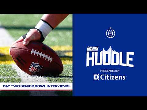 Senior Bowl Interviews: Malachi Fields,  Romello Height & More | Giants Huddle | New York Giants