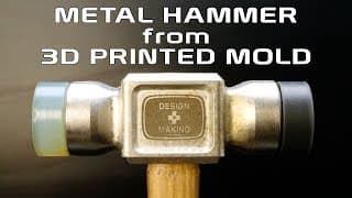 3d Printed Mold Metal Tapping Hammer