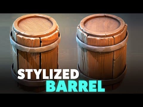 Autodesk Maya 2025, Zbrush, Painter - Stylized Barrel