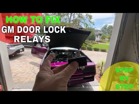 Chevy Door Lock Relay Repair For Older Gm 80's - 90's Cars