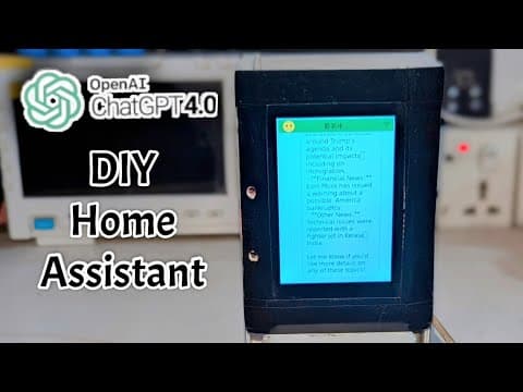 Diy Home Assistant Chatgpt 4.0 | Tuya T5ai