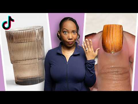 Attempting Tiktok's Newest Nail Obsession.. Glass Nails