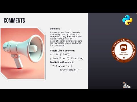 Pcep-018: Python Comments And Docstrings