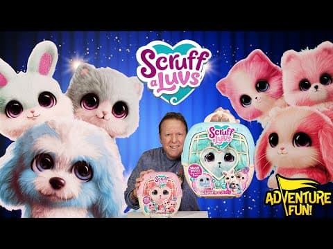 Scruff A Luvs Pets! Puppy, Bunny & Kitten! From Scruffy To Fluffy Reveal Adventure Fun Toy Review!