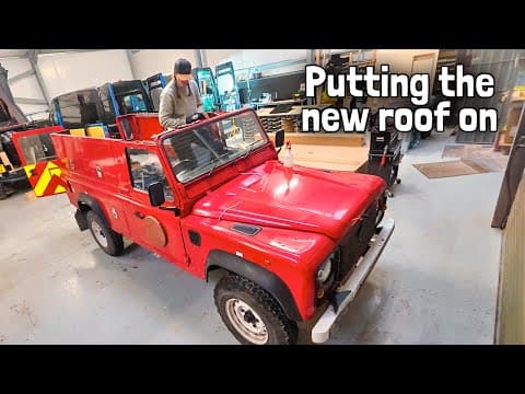Major Progress - We Add A Bedroom On Top Of Our Land Rover Camper. (overlander Build)