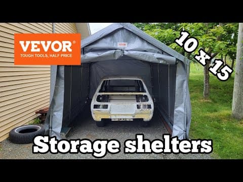 Vevor 10x15 Storage Shelter.