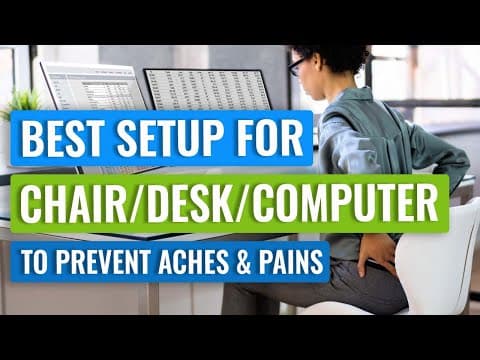 Best Office Ergonomics Chair-desk-computer Setup For Neck, Shoulder, & Back Pain
