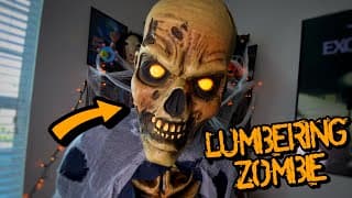 “lumbering Zombie” Tekky/big Lots 2024 Animatronic Unboxing, Set-up, Demo, & Review