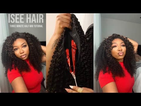 Three Minute Half-wig Tutorial *must Watch* Ft. Iseehair| Shalaya Dae