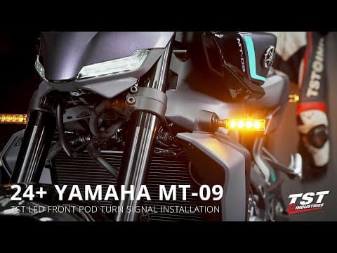 How To Install Tst Led Front Pod Turn Signals On 2024+ Yamaha Mt-09 By Tst Industries