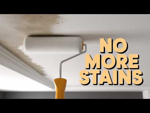 Yellow Ceiling Stains Keep Coming Back? Do This...