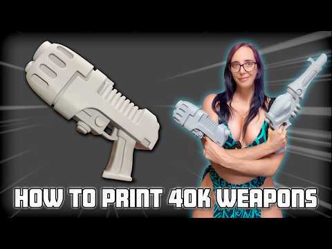How To 3d Print & Smooth Warhammer 40k Props | #bambulab #3dprinting #warhammer40k #cosplay