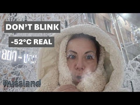 Real Life At -52°c ❄️ You’d Freeze In Seconds Here ❄️ The Coldest City On Earth