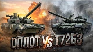 War Thunder - Оплот Vs Т72б3