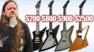 I Tried 4 Different Explorer Style Guitars, From Cheap To Real Deal..