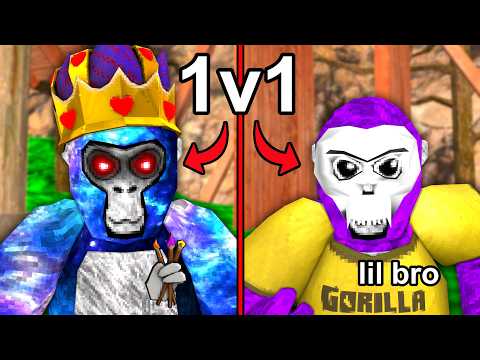 I 1v1'd My Little Brother In Gorilla Tag