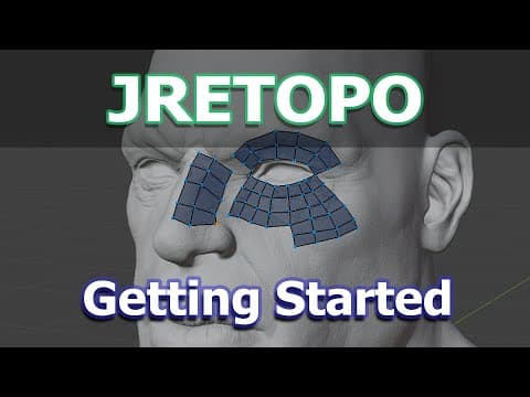 Blender 4 Retopology  : Getting Started With Jretopo