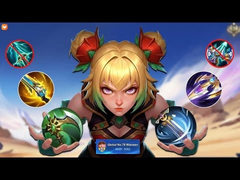 Global Wanwan New Best Build To Hard Carry Your Team In Mythical Glory Rank!! (must Watch👀)