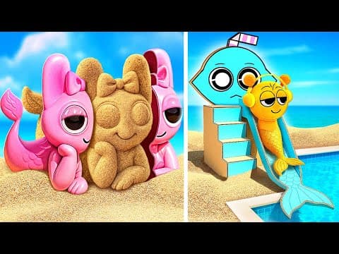 Cardboard Sprunki Waterpark Adventure! 🌊🔫 Fun & Easy Diy From Cheap Materials