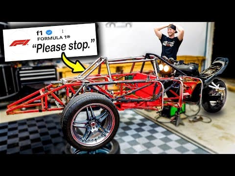 Rebuilding A Crashed Formula Car Pt. 3 // I Made A Custom Chassis For The Wrecked Formula Car