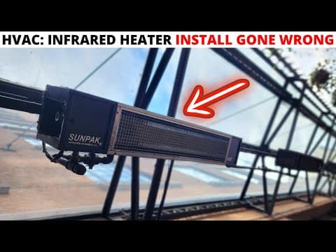 Hvac: Gas Infrared Heater Installation Gone Wrong (sunpak Gas Outdoor Infrared Heater/patio Heater)