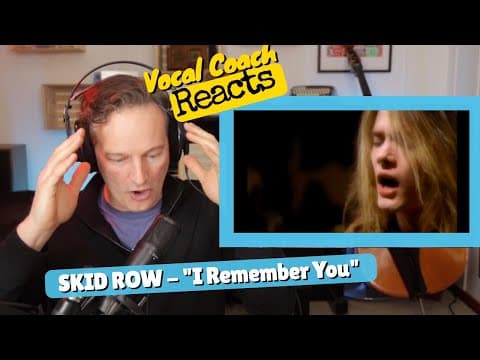 Vocal Coach Reacts | Skid Row Sebastian Bach "i Remember You"