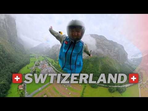 Base Jumping In A Tracking Suit… In Heavy Swiss Rain (vlog)