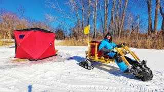 Building An Electric Ice Crawler And Taking It Ice Fishing