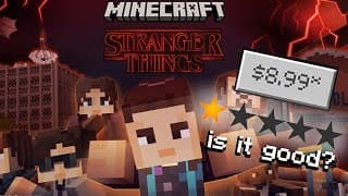 stranger things made an OFFICIAL minecraft map??!?!?!?!??!