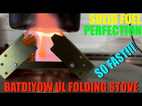 Batdiyow Ul Solid Fuel Stove - Awesome!!