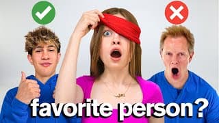 Guess My Favorite Person Blindfolded