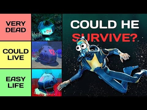 Could The Subnautica Protagonist Survive In A Different Lifepod? (tier List)