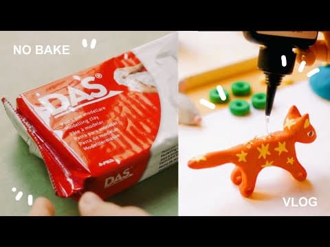 Making Ceramic And Air Dry Clay Things 🍄 Studio Days